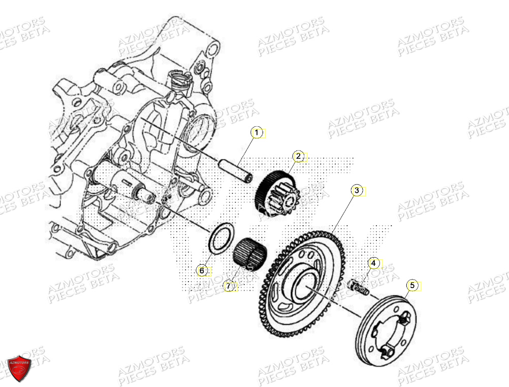 Demarrage Electrique BETA Pièces BETA MOTARD RR 125 4T R 2024