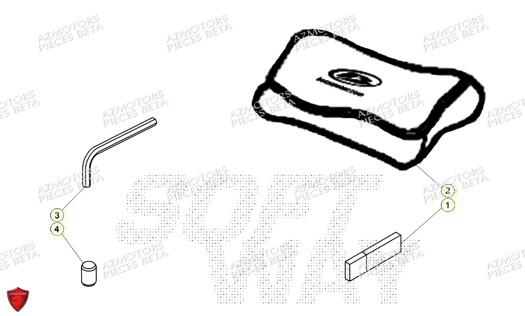 TROUSSE A OUTILS BETA MOTARD 125 4T R 2024