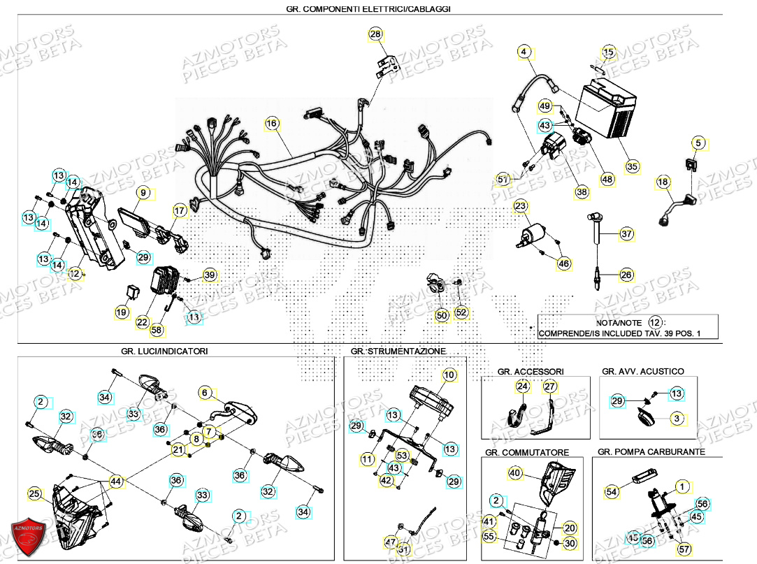 INSTALLATION ELECTRIQUE BETA MOTARD 125 4T T 2024