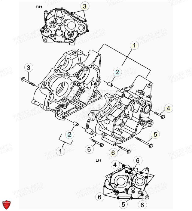 Carters BETA Pièces BETA RR Motard 125 LC - 2013/2014