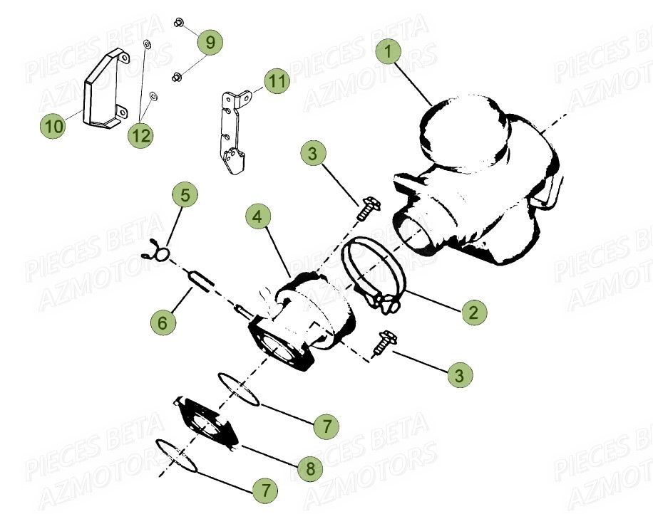 Carburateur BETA Pièces BETA RR Motard 125 LC - 2015
