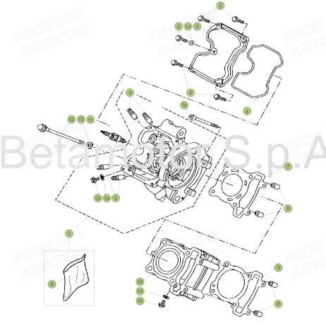 CYLINDRE BETA MOTARD 125 LC MY16