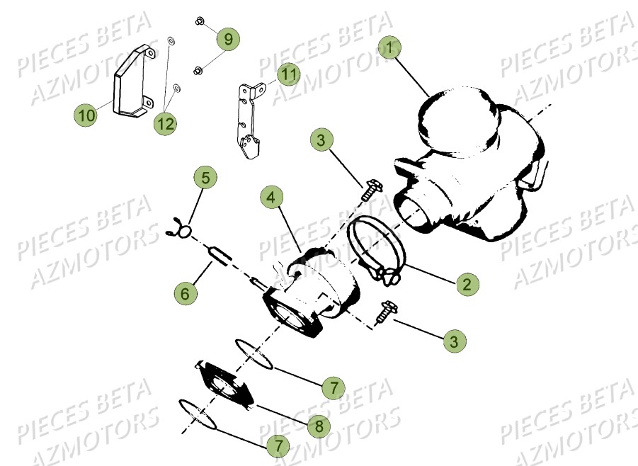 Carburateur BETA Pièces BETA RR Motard 125 LC - 2018
