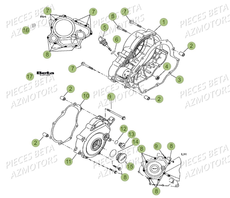 CARTER D EMBRAYAGE BETA MOTARD 125 LC MY18