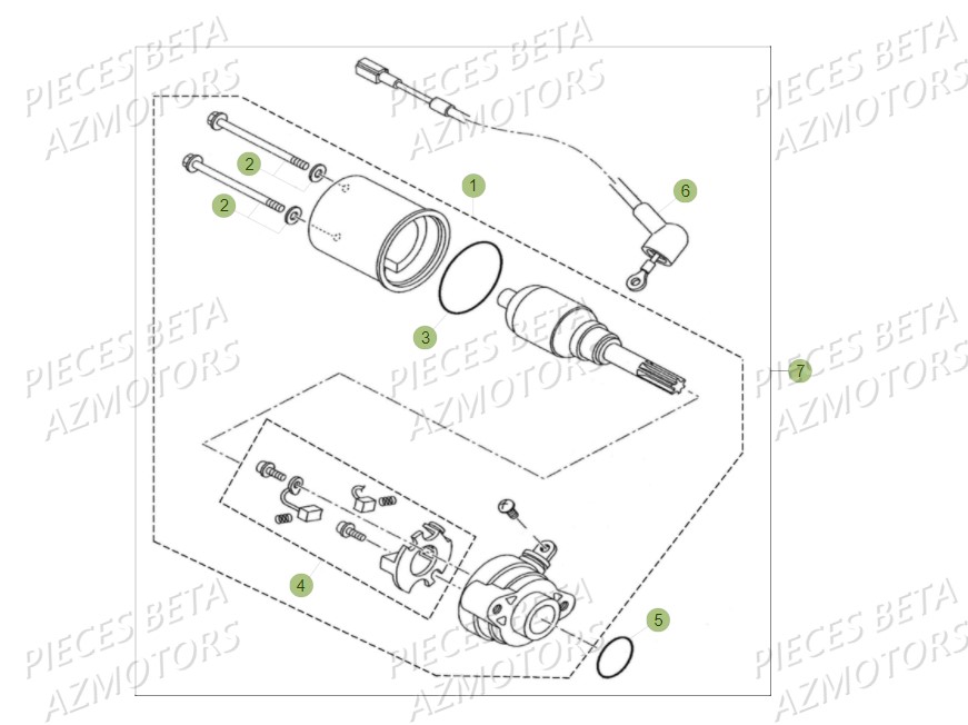 Demarrage Electrique BETA Pièces BETA RR Motard 125 LC - 2018