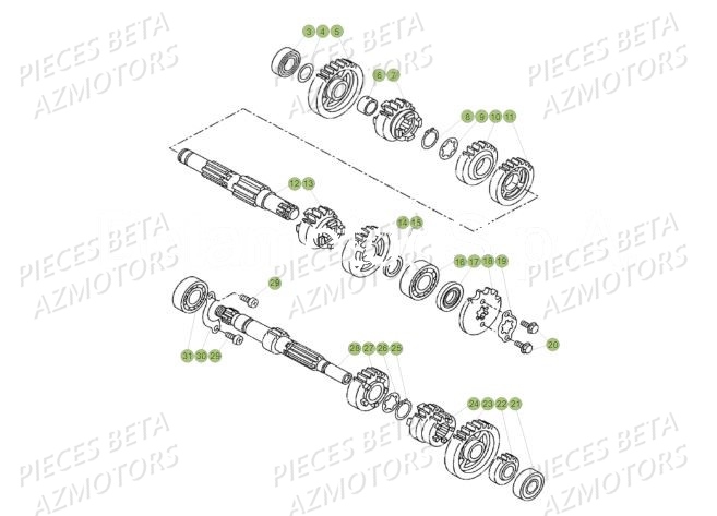 Boite A Vitesses BETA Pièces BETA RR Motard 125 LC - 2019