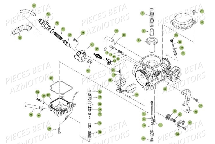 CARBURATEUR_DETAILS BETA Pièces BETA RR Motard 125 LC - 2019
 
