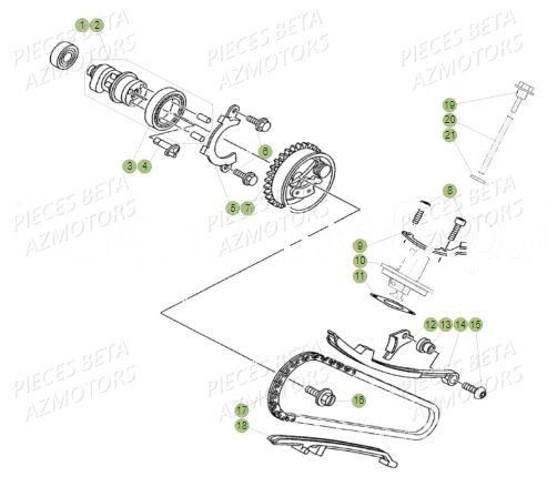 Distribution BETA Pièces BETA RR Motard 125 LC - 2019