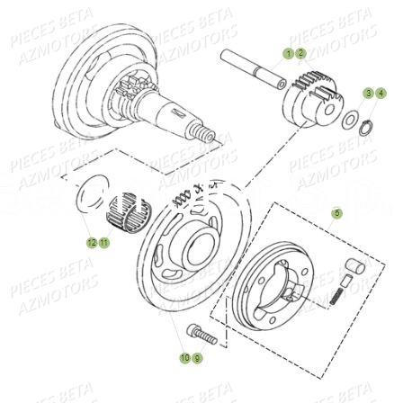 Roue Libre BETA Pièces BETA RR Motard 125 LC - 2019