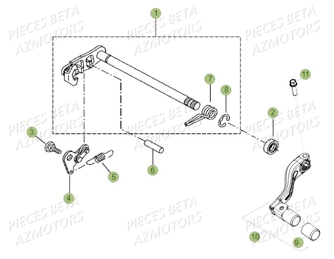 Selecteur BETA Pièces BETA RR Motard 125 LC - 2019