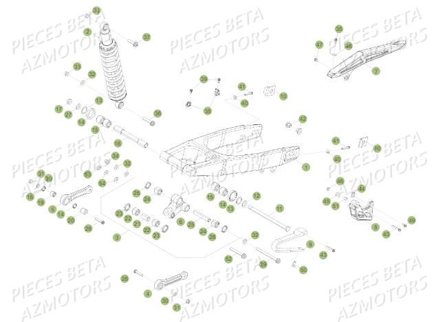 SUSPENSION_ARRIERE BETA Pièces BETA RR Motard 125 LC - 2019
 
