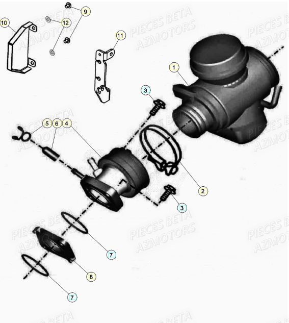 Carburateur BETA Pièces BETA RR Motard 125 LC - 2020