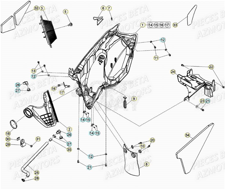 FILTRE_A_AIR BETA Pièces BETA RR Motard 125 LC - 2020
 
