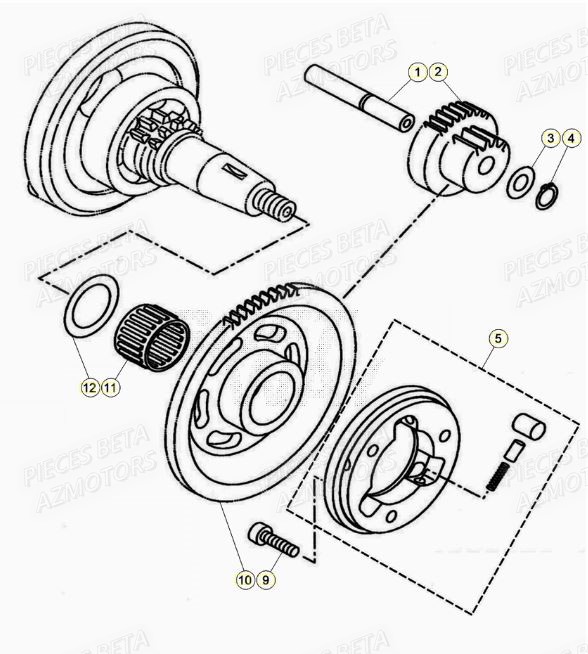 Roue Libre BETA Pièces BETA RR Motard 125 LC - 2020