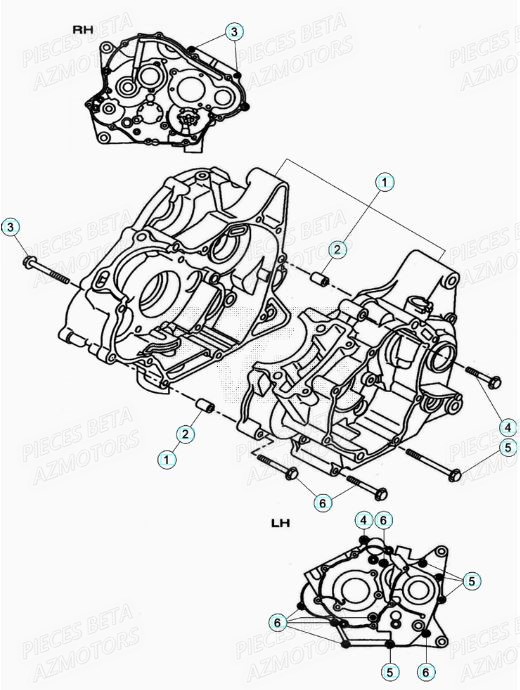 CARTER MOTEUR BETA MOTARD 125 R LC MY20