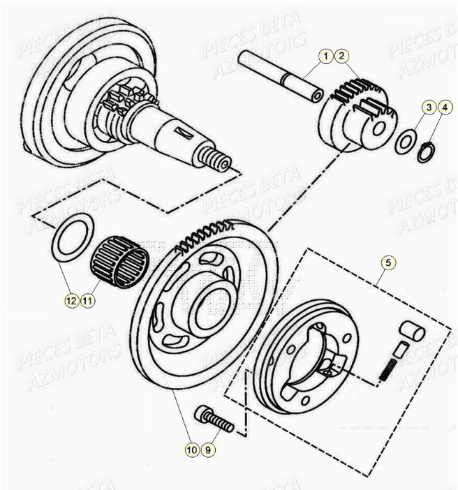 Roue Libre BETA Pièces BETA RR Motard 125 RACING LC - 2020