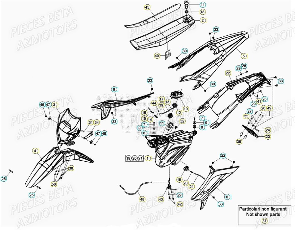 Carenages BETA BETA Motard STANDARD RR 2T 50 2021-2022