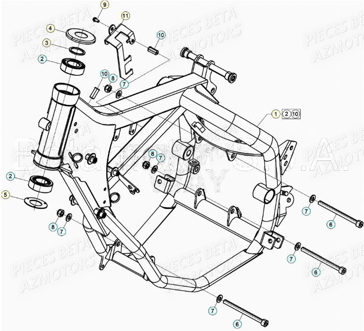 CHASSIS BETA BETA Motard STANDARD RR 2T 50 2021-2022