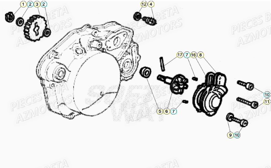 POMPE_A_EAU BETA BETA Motard STANDARD RR 2T 50 2021-2022