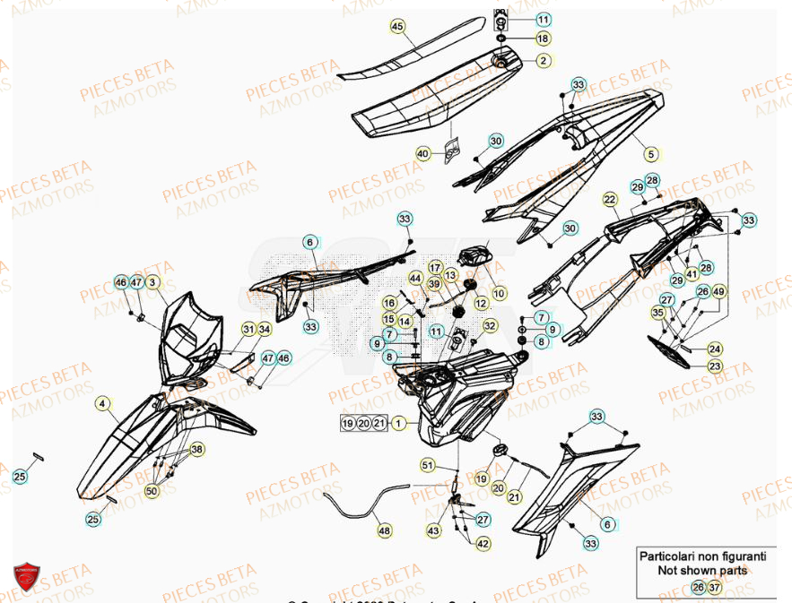 Carenages BETA BETA Motard STANDARD RR 2T 50 2023