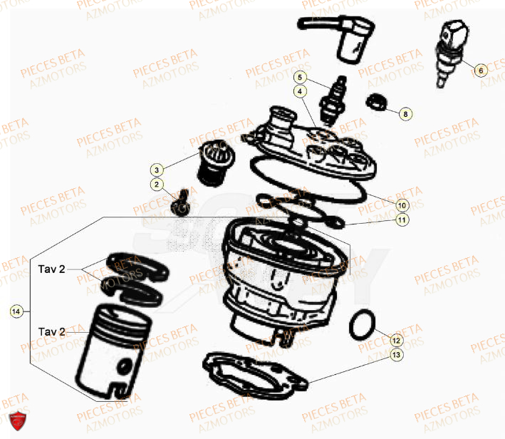 Cylindre BETA BETA Motard STANDARD RR 2T 50 2023