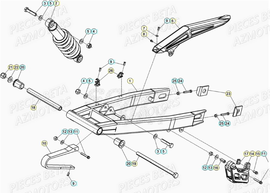 Bras Oscillant BETA BETA Motard SPORT 2T 50 (2020)