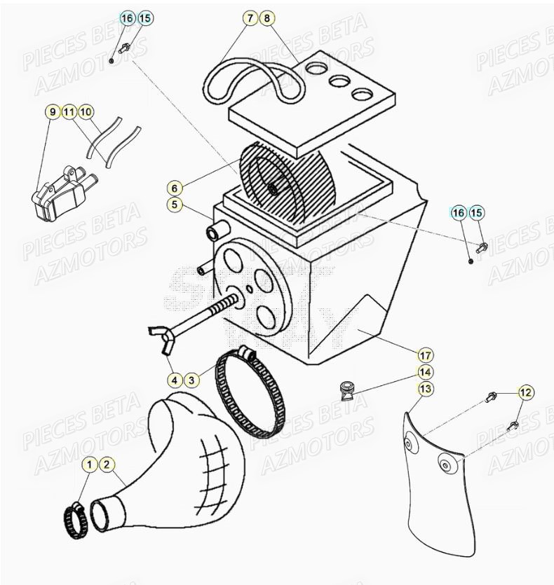Filtre A Air BETA BETA Motard SPORT 2T 50 (2020)