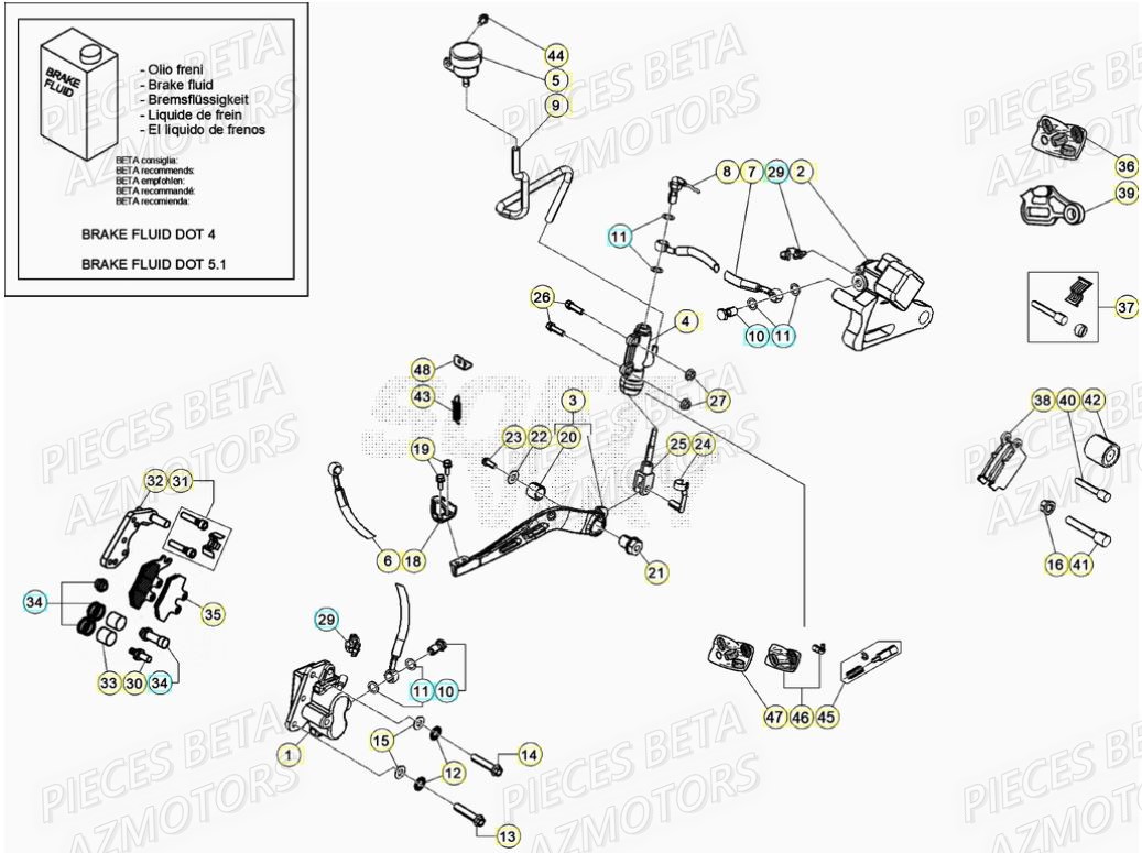 FREINS BETA MOTARD SPORT 50 2T 20