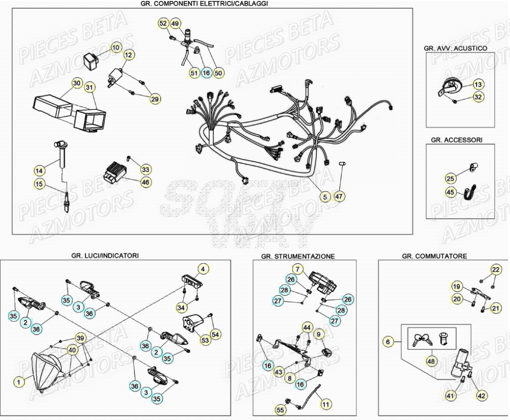 Systeme Electrique BETA BETA Motard SPORT 2T 50 (2020)
