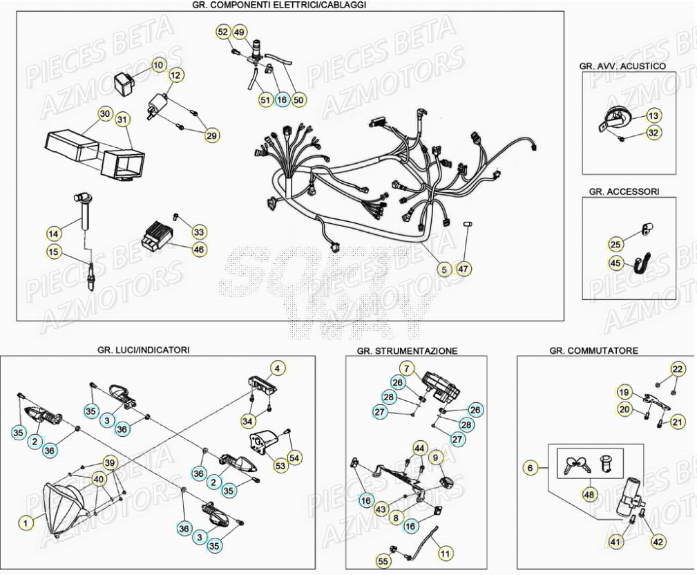 SYSTEME ELECTRIQUE pour MOTARD SPORT 50 2T 20