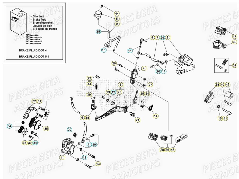 FREINS pour MOTARD SPORT 50 2T 21