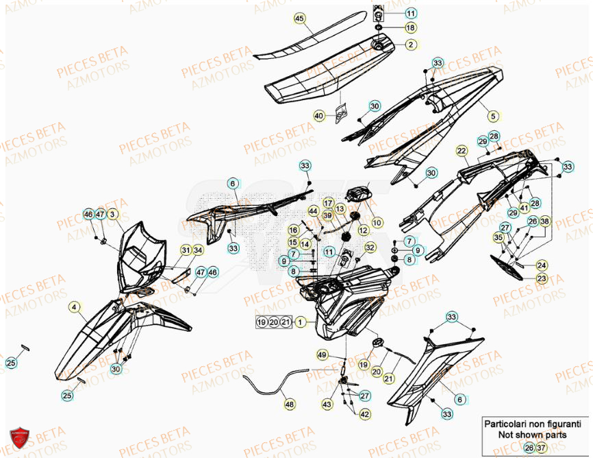 Carenages BETA BETA Motard SPORT 2T 50 2023