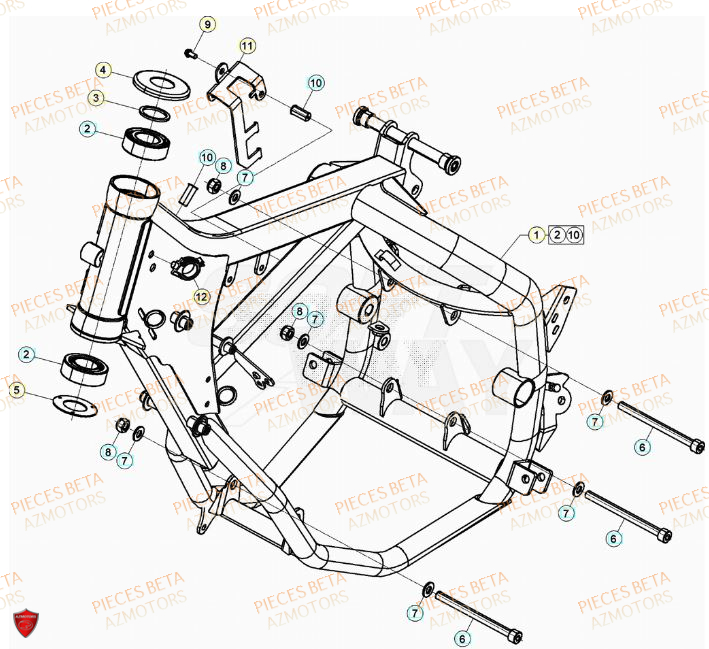 Chassis BETA BETA Motard SPORT 2T 50 2023