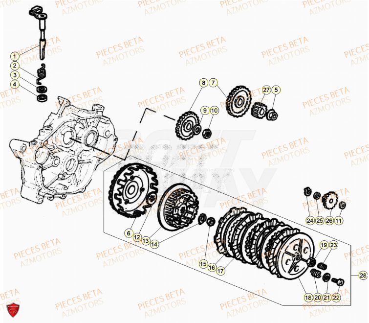 Embrayage BETA BETA Motard SPORT 2T 50 2023