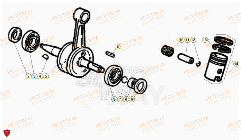 Vilebrequin BETA BETA Motard SPORT 2T 50 2023