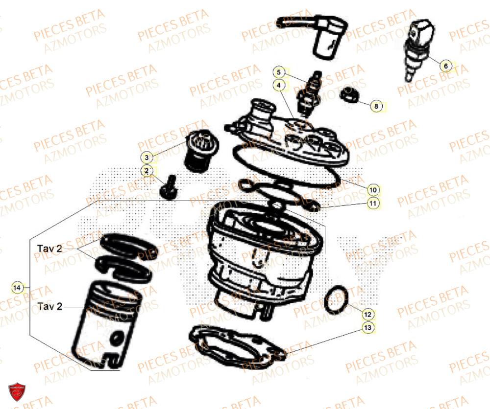 Cylindre BETA BETA Motard SPORT 2T 50 LS 2024
