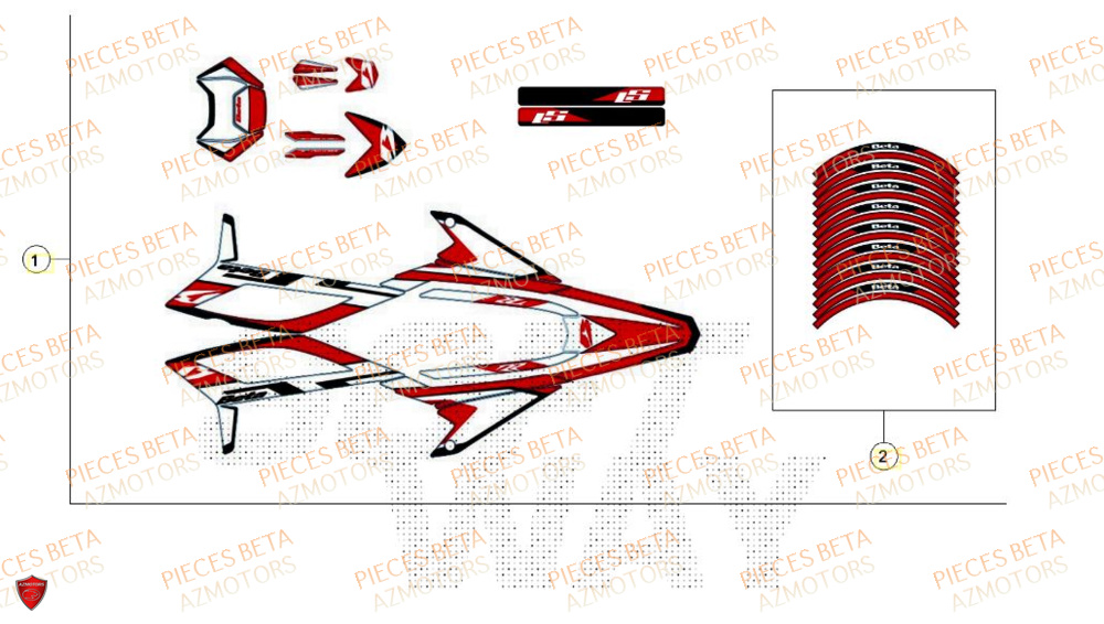 Decors BETA BETA Motard SPORT 2T 50 LS 2024