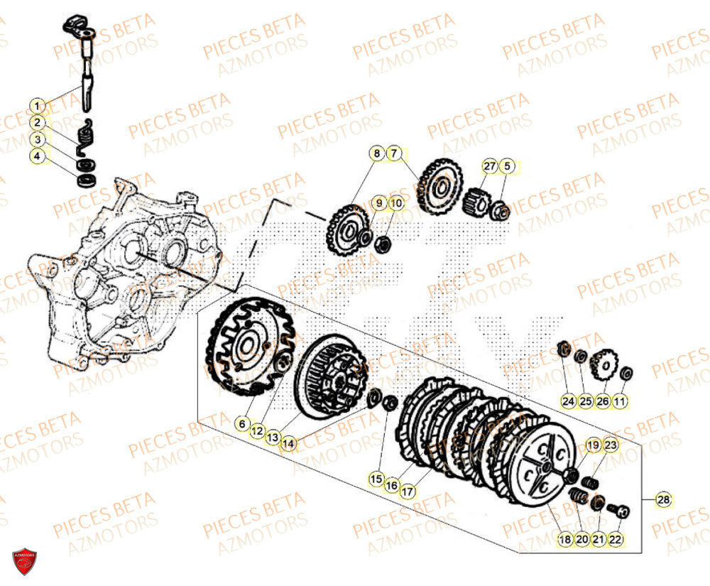 Embrayage BETA BETA Motard SPORT 2T 50 LS 2024
