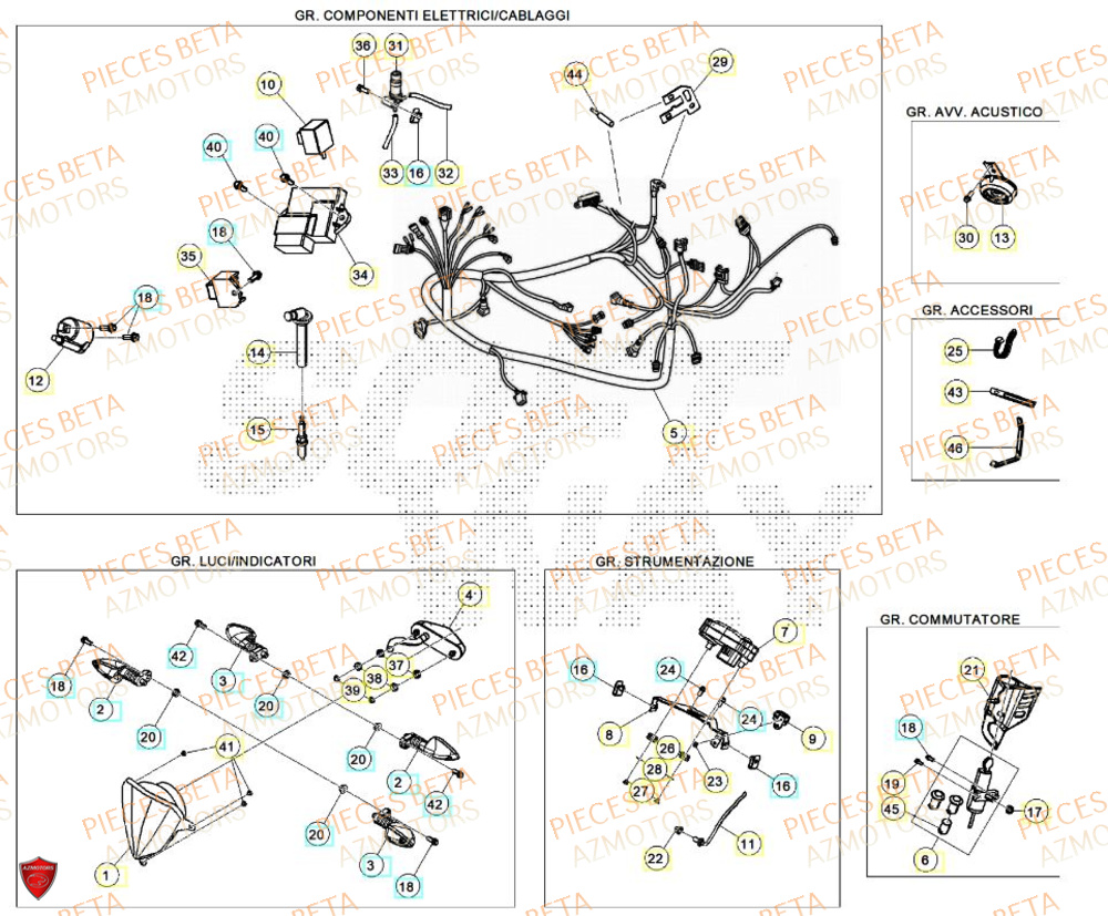 EQUIPEMENT ELECTRIQUE pour MOTARD SPORT LS 24