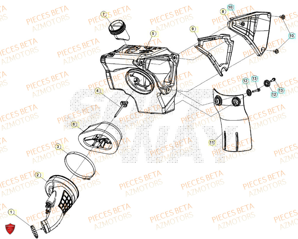 Filtre A Air BETA BETA Motard SPORT 2T 50 LS 2024