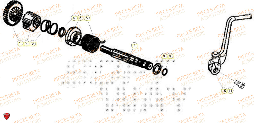 Kick Starter BETA BETA Motard SPORT 2T 50 LS 2024