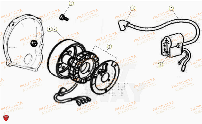 Allumage BETA BETA Motard TRACK 2T 50 2023