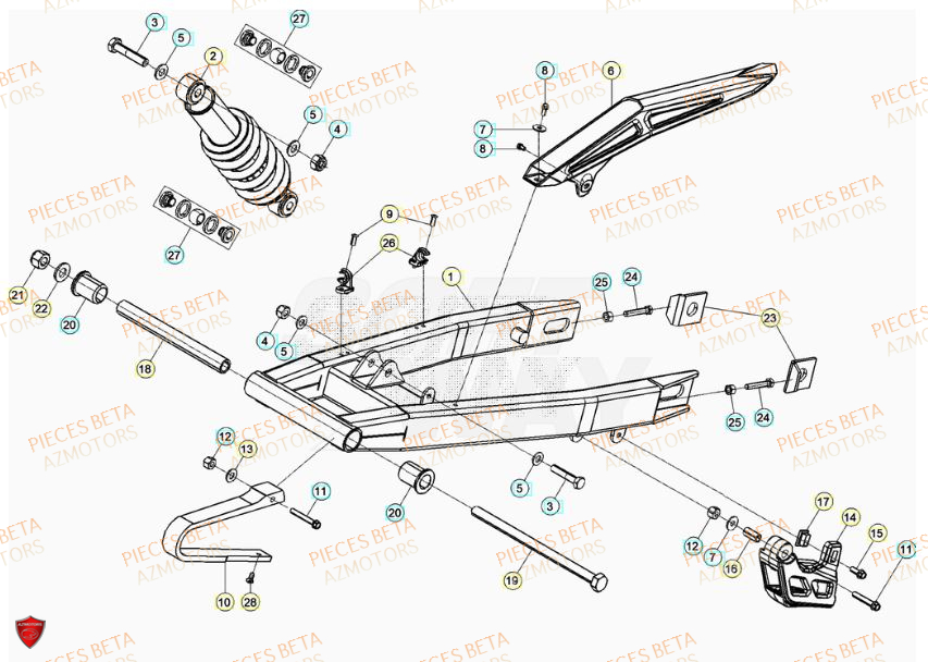 Bras Oscillant BETA BETA Motard TRACK 2T 50 2023