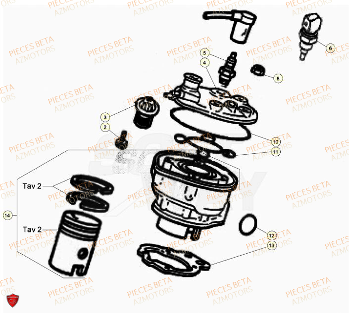 CYLINDRE BETA MOTARD TRACK 50 23