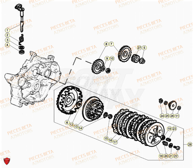 Embrayage BETA BETA Motard TRACK 2T 50 2023