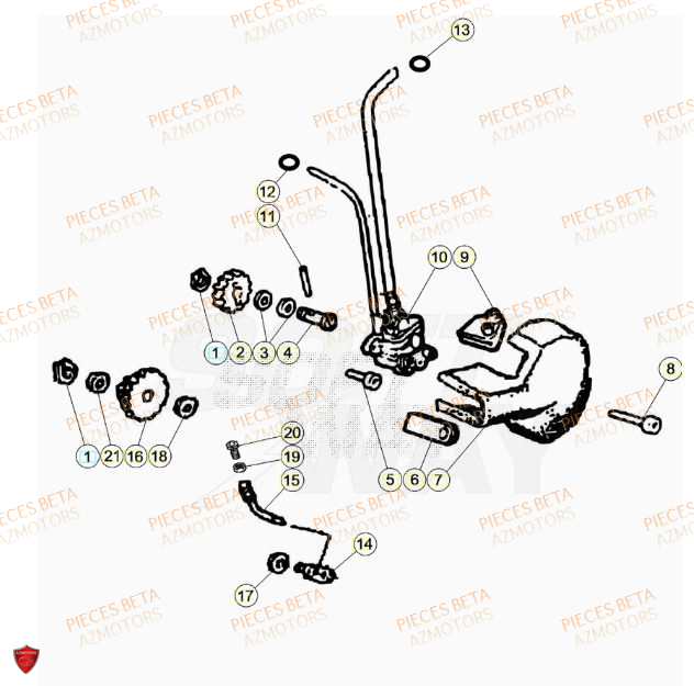 POMPE A HUILE BETA MOTARD TRACK 50 23