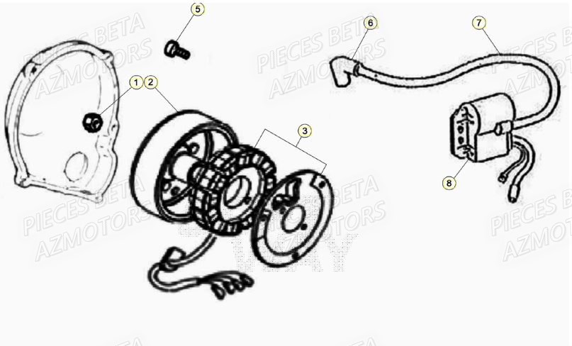 Allumage BETA BETA Motard TRACK 2T 50 (2020)