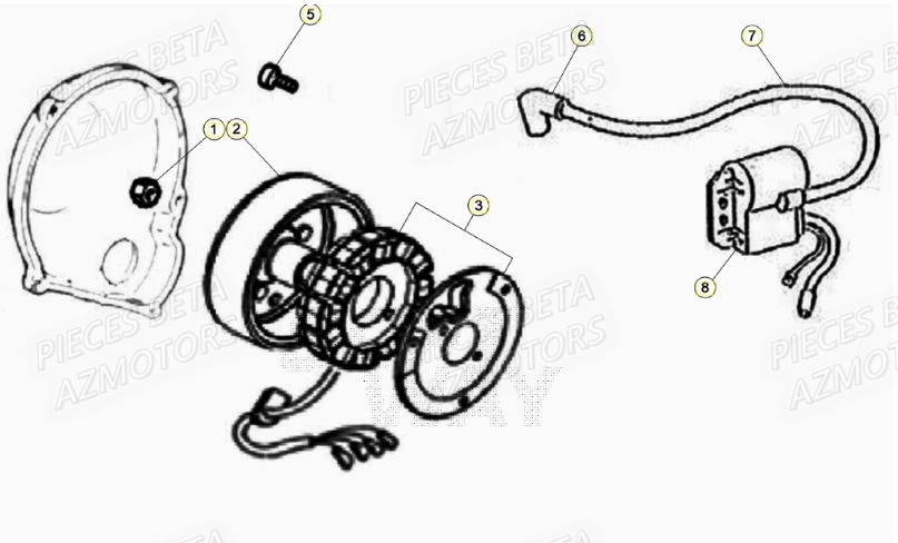 ALLUMAGE BETA MOTARD TRACK 50 2T 20