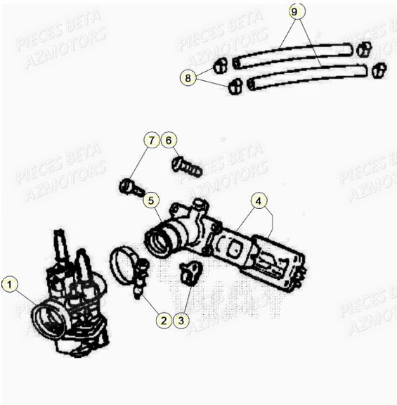 Carburateur BETA BETA Motard TRACK 2T 50 (2020)