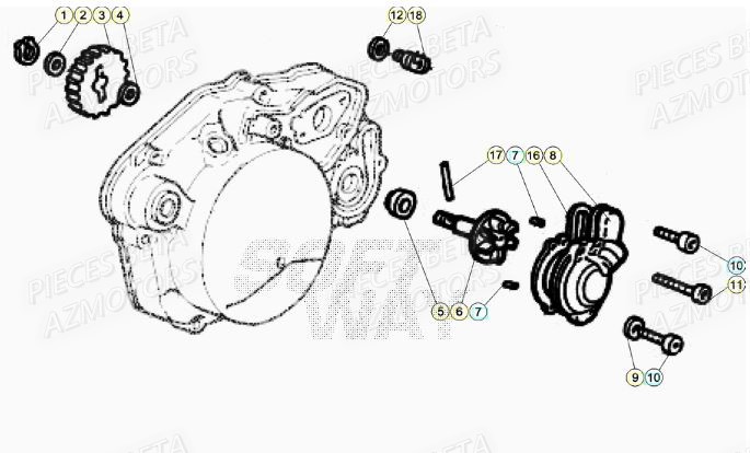 Pompe A Eau BETA BETA Motard TRACK 2T 50 (2020)